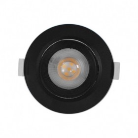 Spot LED SMD encastrable 10W - 3000K - orientable - noir - Vision-el