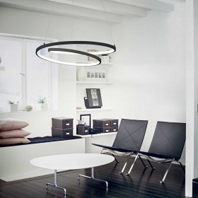 Suspension LED OZ - Ø 60cm - Blanc - IDEAL LUX