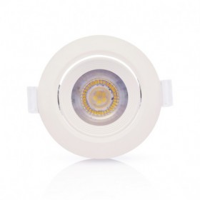 Spot LED encastrable 7W - 4000K - orientable - blanc - Vision-el
