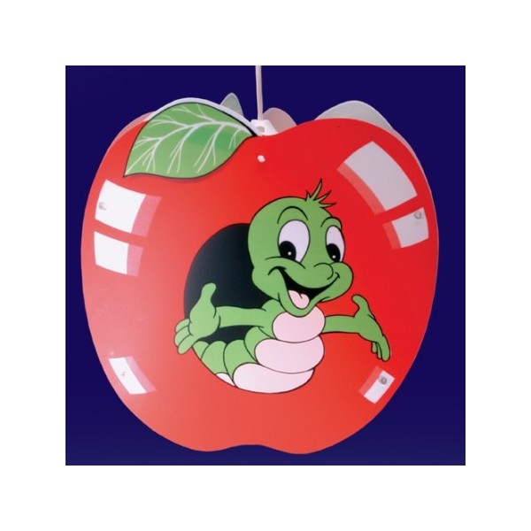 Suspension enfant POMME Rouge - Ø31cm- PVC - Lineazero
