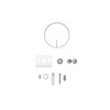 Kit de Suspension pour Rail Blanc 2 m - Vision EL