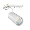Spot sur rail Triphasé Ø80 Blanc CCT ajustable - Vision EL