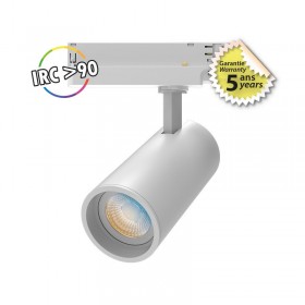 Spot sur Rail Blanc 25W CCT IRC90 GARANTIE 5 ANS - Vision EL