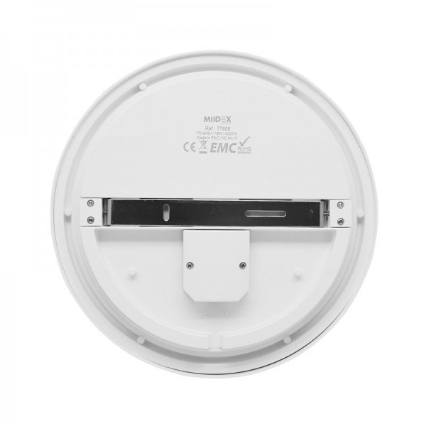 Plafonnier LED Blanc Ø280 18W 4000K - Vision EL