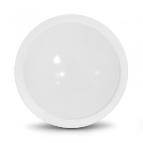 Plafonnier Blanc Ø190 12W 4000K + Détecteur RF - Garantie 5 ans - Vision EL