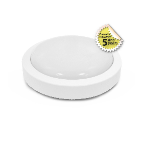 Plafonnier Blanc Ø190 12W 4000K + Détecteur RF - Garantie 5 ans - Vision EL