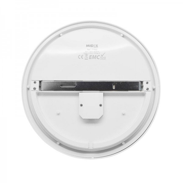 Plafonnier LED Blanc Ø330 24W 4000K + détecteur  - Vision EL
