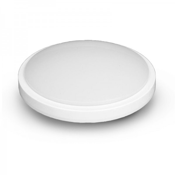 Plafonnier LED Blanc Ø330 24W 4000K + détecteur  - Vision EL