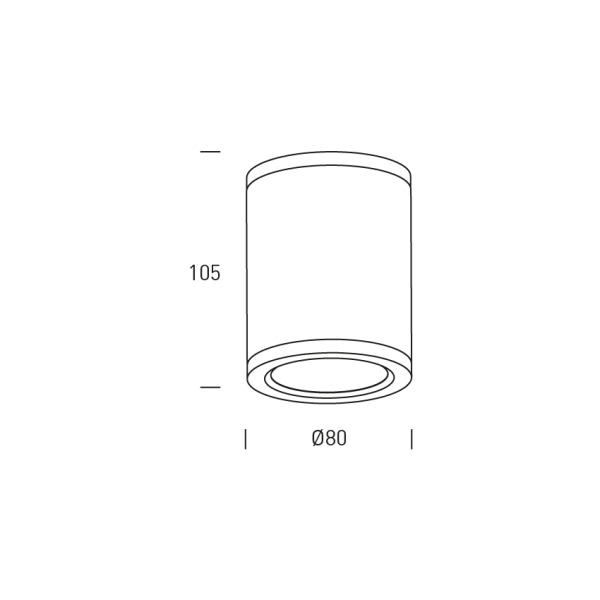 Plafonnier extérieur DENMARK 6 Round - Blanc - HOFFLIGHTS