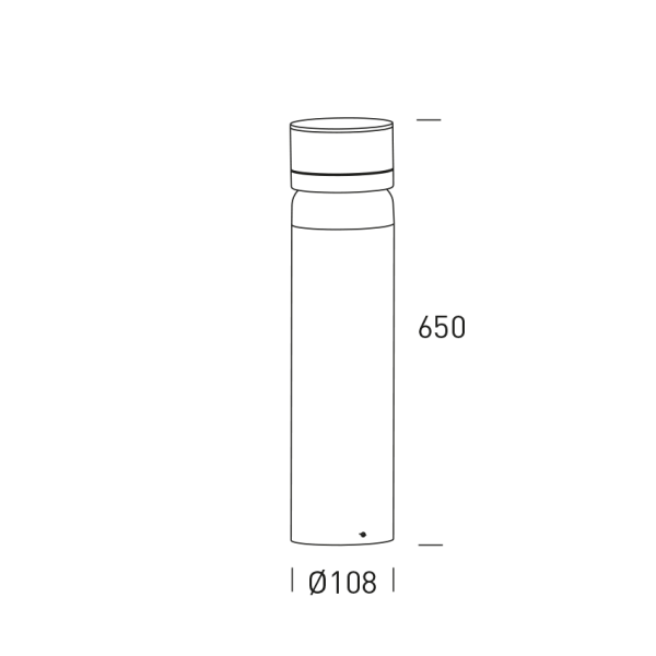 Borne LED BELIZE - hauteur 65 cm - 3000K - HOFFLIGHTS