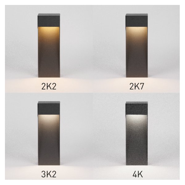 Borne LED STOCKHOLM - Hauteur 35cm - Blanc - HOFFLIGHTS