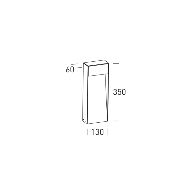 Borne LED STOCKHOLM - H35cm - Anthracite - HOFFLIGHTS