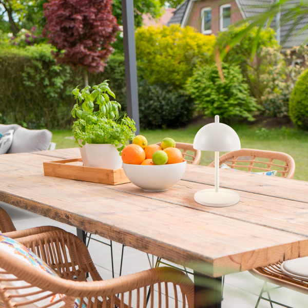 Lampe de table extérieur rechargeable MALMÖ - H30cm - HOFFLIGHTS