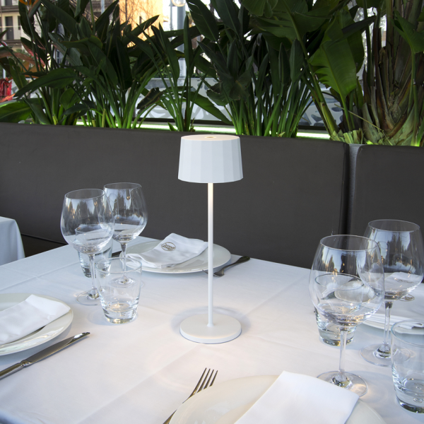 Lampe de table extérieur sans fil SWEDEN - Blanc - HOFFLIGHTS