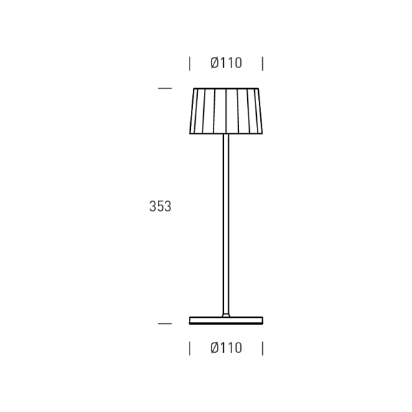 Lampe de table extérieur sans fil SWEDEN - Anthracite - HOFFLIGHTS