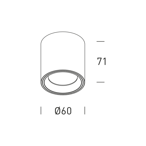 Plafonnier NEPAL 7W - rond - Noir/Laiton - HOFFLIGHTS