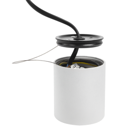 Plafonnier spot NEPAL 7W - rond - Noir/Laiton - HOFFLIGHTS