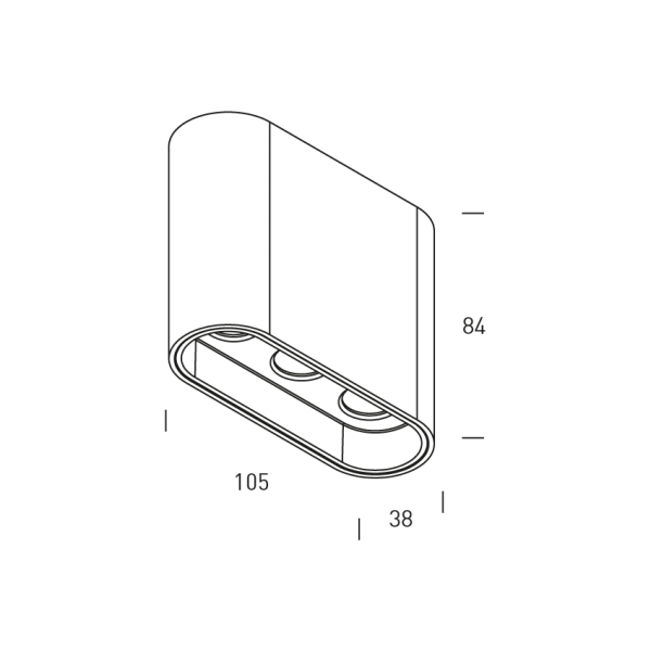 Plafonnier PARIS - 2700K - Blanc/Noir - HOFFLIGHTS