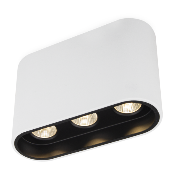 Plafonnier PARIS - 3000K - Blanc/Noir - HOFFLIGHTS