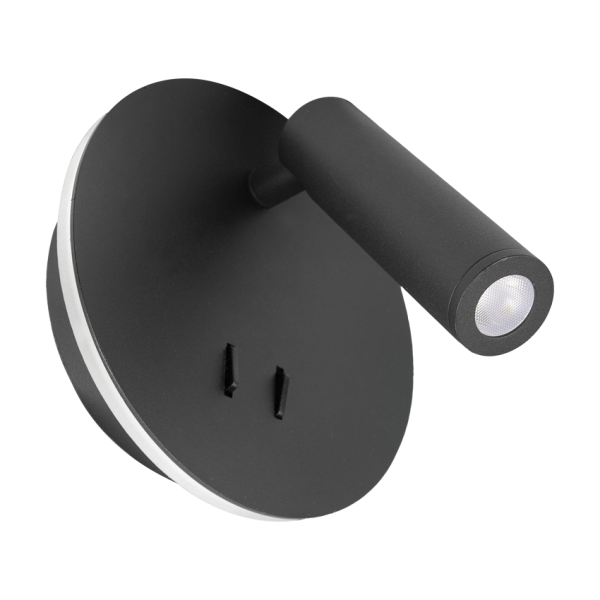 Applique LED ENGLAND - 9W - Noir - HOFFLIGHTS