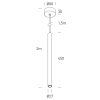Suspensions PISA - 450 mm - 7,5W - Noir - HOFFLIGHTS