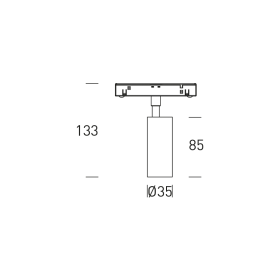 Projecteur rail 48V ASSEN - Noir - 10W - 2700K - HOFFLIGHTS