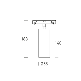 Projecteur rail 48V ASSEN - Noir - 20W - 2700K - HOFFLIGHTS