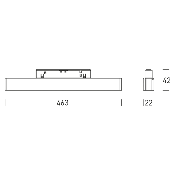 Module linéaire sur rail 48V ASSEN LENS - 16W - 3000K - HOFFLIGHTS