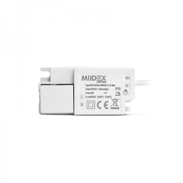 Plafonnier LED Blanc Ø120 6W 4000K - Vision-el