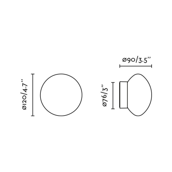 Applique LED NUBO 12cm 2700K - Blanc - FARO