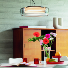 Suspension LED TOPICO - Ø 45cm - Noir - IDEAL LUX