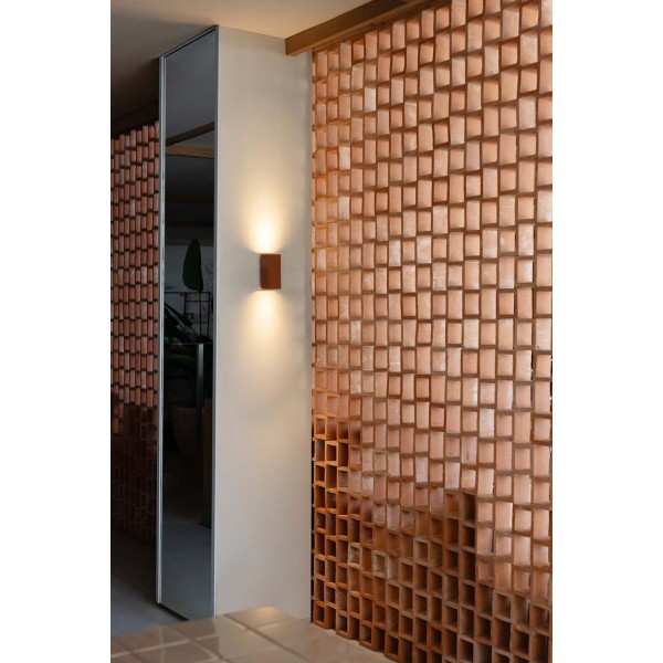 Applique LED LUNE - 15cm GU10 - Terracotta - FARO