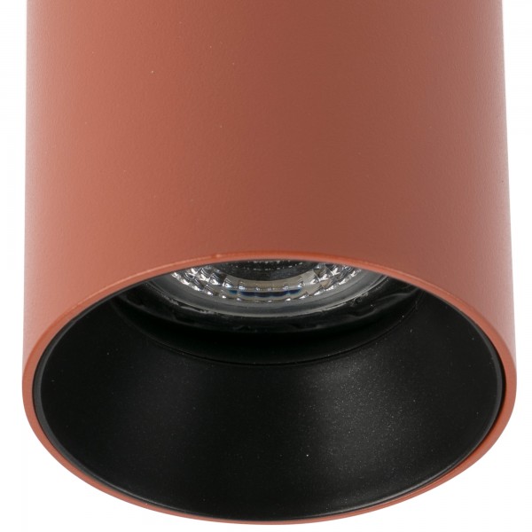 Plafonnier LED STAN - 10cm GU10 - Terracotta - FARO