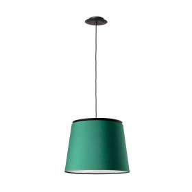 Suspension LED SAVOY - Ø 42cm E27 - Noir/Vert - FARO