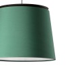 Suspension LED SAVOY - Ø 42cm E27 - Noir/Vert - FARO