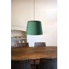 Suspension LED SAVOY - Ø 42cm E27 - Noir/Vert - FARO