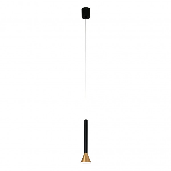 Suspension LED DANKA - Ø 6cm - Or satiné - FARO