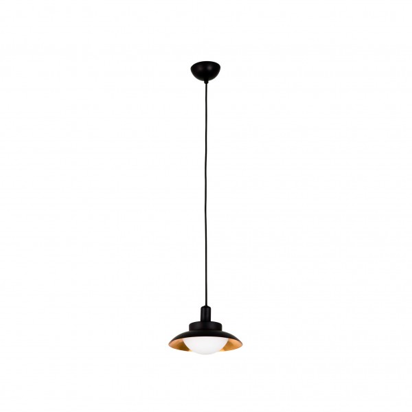 Suspension LED SIDE - Ø 20cm G9 - Noir/Cuivre - FARO