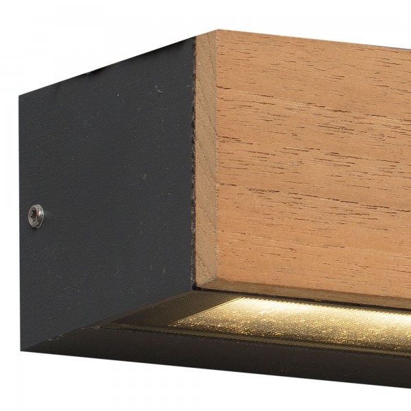 Applique LED LAKO - 22cm - Bois - FARO