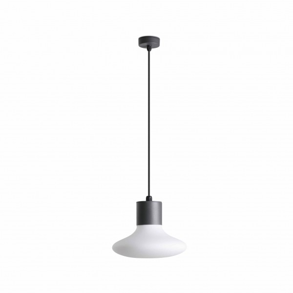 Suspension LED BLUB'S - Ø 26cm E27 T45 - Gris foncé - FARO