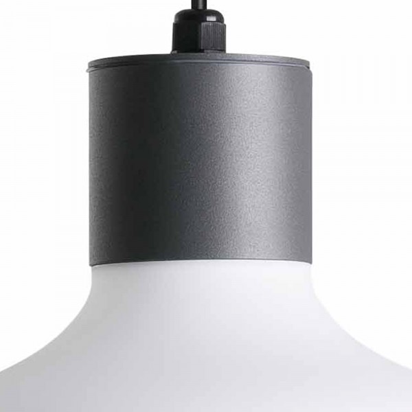 Suspension LED BLUB'S - Ø 26cm E27 T45 - Gris foncé - FARO