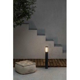 Borne LED LOGAR - 65cm - Gris foncé - FARO