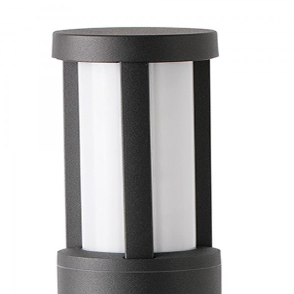 Borne LED LOGAR - 65cm - Gris foncé - FARO