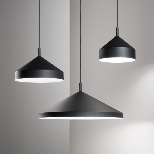 Suspension LED YURTA - Ø 50cm - Noir - IDEAL LUX
