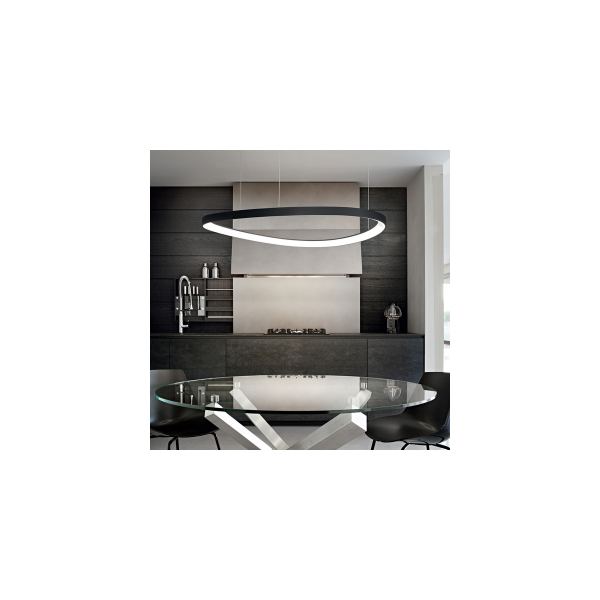 Suspension LED GEMINI - 42cm - Laiton - IDEAL LUX