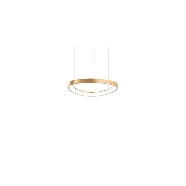 Suspension LED GEMINI - 42cm - Laiton - IDEAL LUX