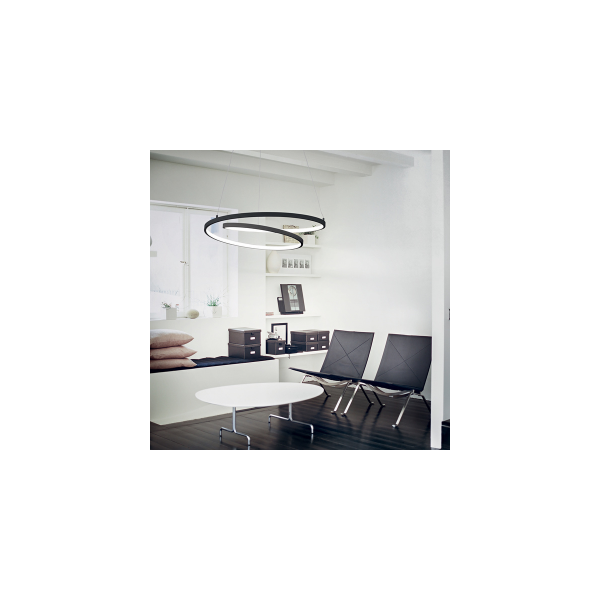 Suspension LED OZ - Ø 60cm - Noir - IDEAL LUX