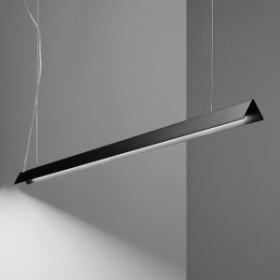 Suspension LED V-LINE - 110cm - Noir - IDEAL LUX