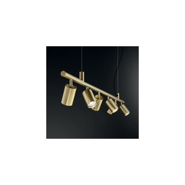 Suspension LED DYNAMITE - 76cm - Laiton - IDEAL LUX