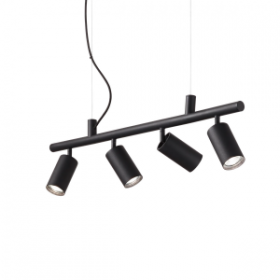 Suspension LED DYNAMITE - 76cm - Noir - IDEAL LUX